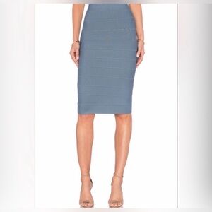 BCBGMaxAzria Elegant Blue Pencil Skirt